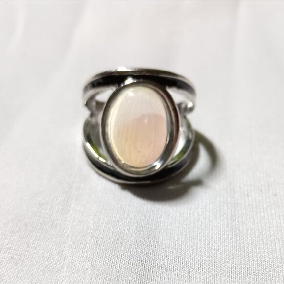 Iridescent Moonstone Ring Size 9 Gender Neutral New in Box Gift-Ready - Picture 2 of 6